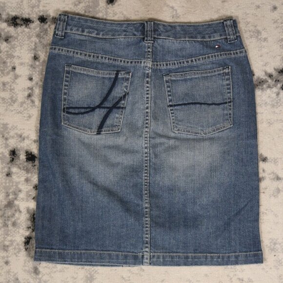 Y2K Tommy Hilfiger Denim Jeans Skirt - Picture 4 of 7